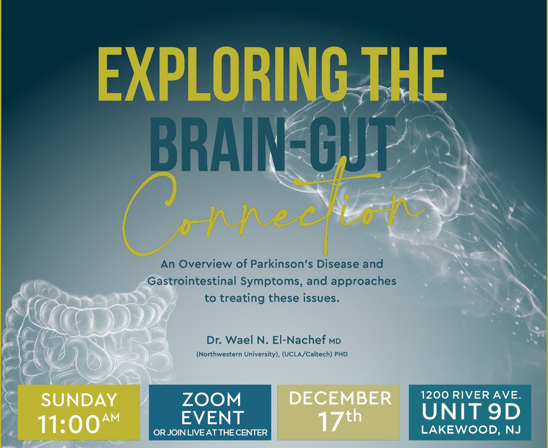 Brain and Gut Connection  - Zoom event with Q&A